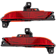 Rear, Driver and Passenger Side Bumper Reflector