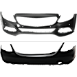 Sedan Front and Rear Primed Bumper Cover