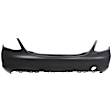 Sedan Front and Rear Primed Bumper Cover, CAPA Certified