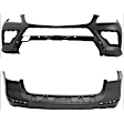 Front and Rear Primed Bumper Cover