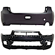 Front and Rear Primed Bumper Cover