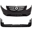 Front and Rear Textured Bumper Cover 2.0L, 4Cyl
