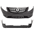 Front and Rear Textured Bumper Cover 2.0L, 4Cyl