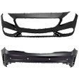 Front and Rear Primed Bumper Cover CAPA Certified