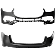 Front and Rear Primed Bumper Cover
