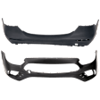 Sedan Front and Rear Primed Bumper Cover