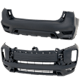 Front and Rear Primed Bumper Cover CAPA Certified