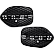 Front, Driver and Passenger Side, Lower Bumper Grille, Textured Black