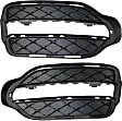 Fog Light Cover - Front, Driver and Passenger Side, Textured Black