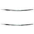 Front, Driver and Passenger Side Bumper Trim, Chrome