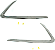 Front, Driver and Passenger Side Bumper Trims, Chrome