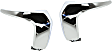 Front, Driver and Passenger Side, Center Bumper Trims, Chrome