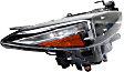Driver and Passenger Side Headlights, with Bulbs, Halogen, Mexico Built Vehicle