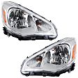 Driver and Passenger Side Halogen Headlight, With bulb(s), OE Replacement, CAPA Certified