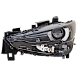 Driver and Passenger Side Headlights, with Bulbs, LED, For Models with Adaptive Headlights, CAPA Certified