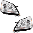 Driver and Passenger Side Headlights, without Bulbs, HID/Xenon, without HID Bulbs and ballast