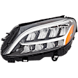 Driver and Passenger Side Headlights, with Bulbs, LED, For Models without Adaptive Headlights, CAPA CERTIFIED