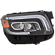 Driver and Passenger Side LED Headlight, With bulb(s)