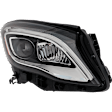 Driver and Passenger Side LED Headlight, With bulb(s), OE Replacement