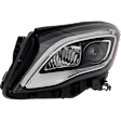 Driver and Passenger Side LED Headlight, With bulb(s), OE Replacement