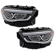 Driver and Passenger Side Headlights, without Bulb, Halogen, For Models without Adaptive Headlight, 247 Body