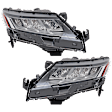 Driver and Passenger Side LED Headlight, With bulb(s)