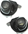 Front, Driver and Passenger Side Fog Lights, Without Bulb(s), LED