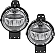Front, Driver and Passenger Side Fog Lights, With Bulb(s), Halogen, CAPA CERTIFIED