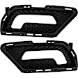 Driver and Passenger Side Fog Light Trim, Textured Black