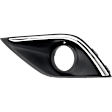 Driver and Passenger Side Fog Light Trim, Textured Black