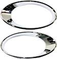 Front, Driver and Passenger Side Fog Light Trims, Primed, For Models Without Sport Package, With Bi-Xenon Headlights