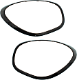 Driver and Passenger Side Headlight Bezel, Black