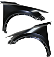 Front, Driver and Passenger Side Fenders, Without side lamp hole