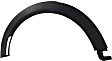 Front, Driver and Passenger Side Fender Trim, Textured Black, With parking aid sensor holes, Hatchback, For Models Without Parking Aid Sensor