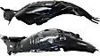 Front, Driver and Passenger Side, Front Section, Fender Liner