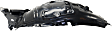 Front, Driver and Passenger Side, Front Section, Fender Liner