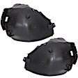Front, Driver and Passenger Side, Rear Section Fender Liner