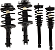 Front and Rear, Driver and Passenger Side Fully Loaded Strut, Hatchback