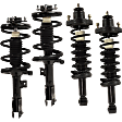 Front and Rear, Driver and Passenger Side Fully Loaded Strut, Manual Transmission