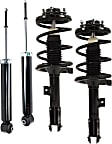 Front and Rear, Driver and Passenger Side Shock and Fully Loaded Strut