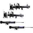 Front and Rear, Driver and Passenger Side Shock and Fully Loaded Strut