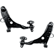 Front, Driver and Passenger Side, Lower Control Arms, With Ball Joint Assembly
