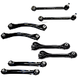 Rear, Driver and Passenger Side, Upper and Lower, Frontward and Rearward Control Arm