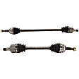 Front, Driver and Passenger Side Axle Assembly - Set of 2, 2.4L, 4Cyl