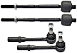 Front, Driver and Passenger Side, Inner and Outer Tie Rod Ends