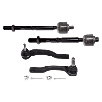 Front, Driver and Passenger Side, Inner and Outer Tie Rod Ends