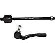 Front, Driver Side, Inner and Outer Tie Rod Ends