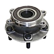 Front and Rear, Driver and Passenger Side Wheel Hub, 5 Lugs, With Bearing