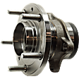 Rear, Driver and Passenger Side Wheel Hub, 5 Lugs, With Bearing, FWD