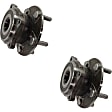 Rear, Driver and Passenger Side Wheel Hub, 5 Lugs, With Bearing